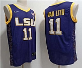Men's LSU Tigers #11 Hailey Van Lith Purple Stitched Jersey,baseball caps,new era cap wholesale,wholesale hats